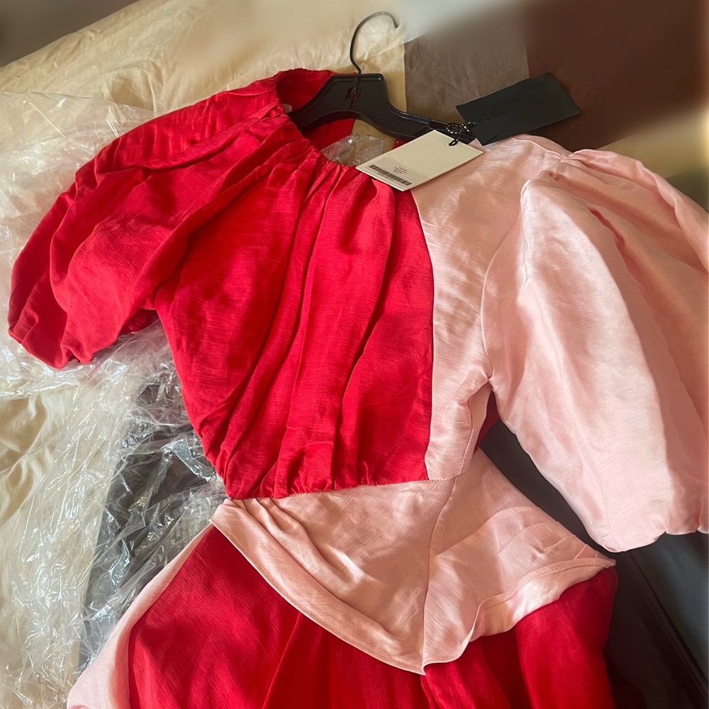 Aje red /pink Dress New Never used